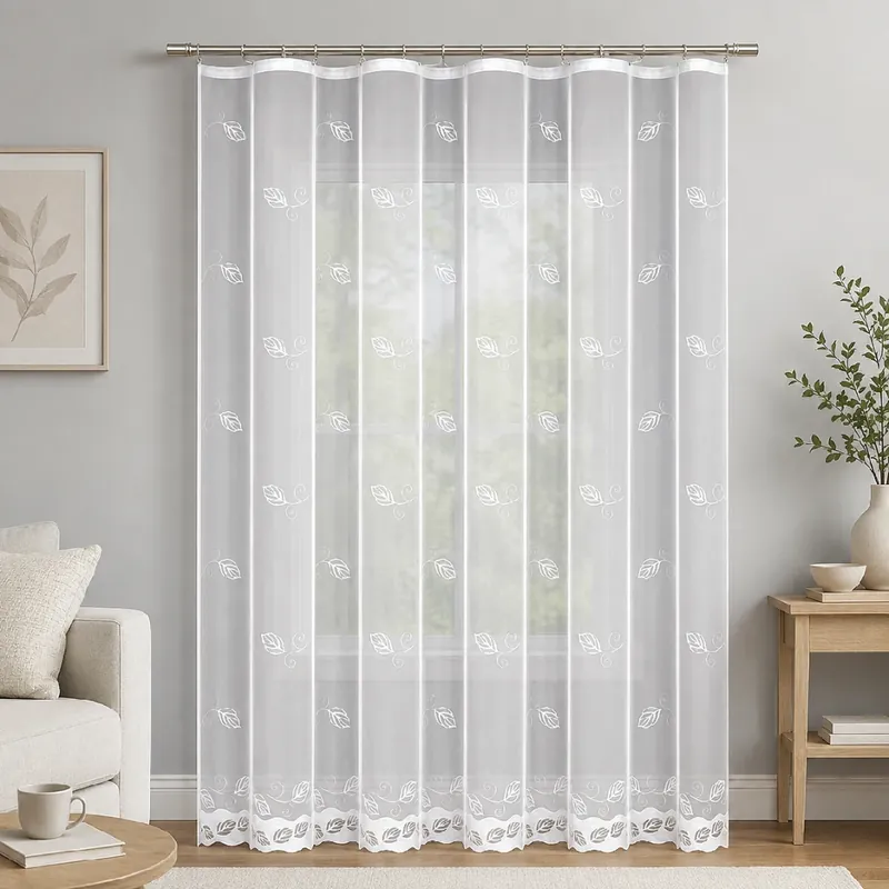 Nejlepší Cena Dekorační žakárová záclona s řasící páskou HELLEN 250 bílá 300x250 cm MyBestHome