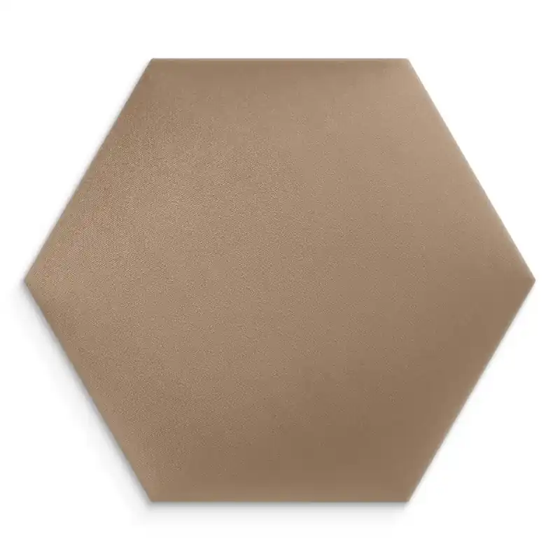 Poslední Šance Čalouněný nástěnný panel HEXAGON 30x26 cm béžová MyBestHome