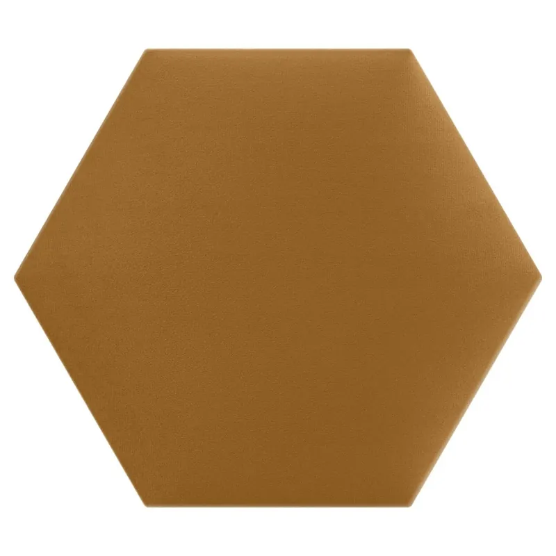 Čalouněný nástěnný panel HEXAGON 30x26 cm mustard/hořčicová MyBestHome Autentický