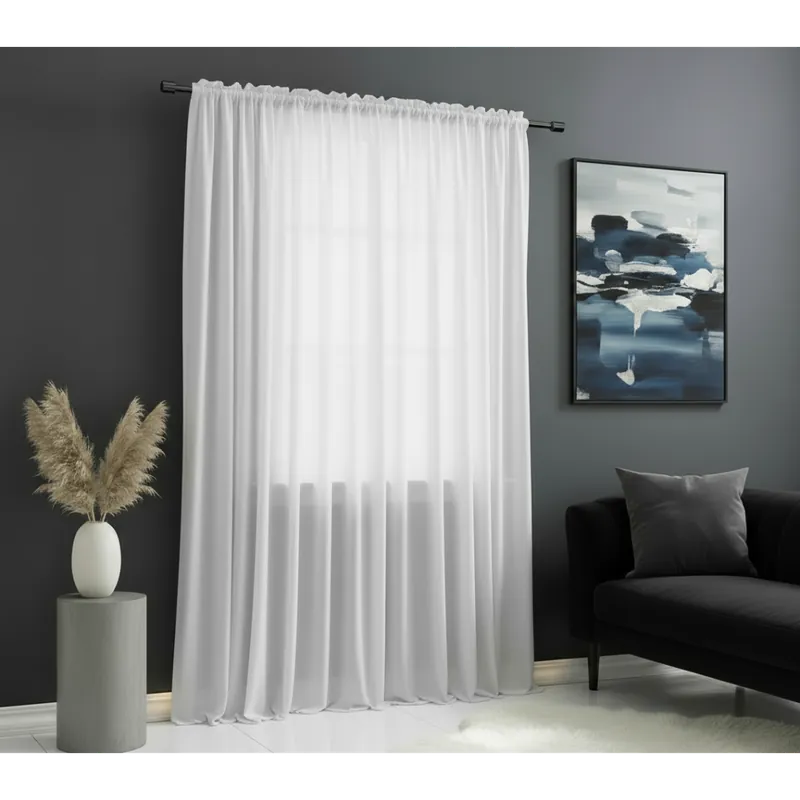 Dekorační voálová záclona s řasící páskou JULIA bílá 500x250 cm MyBestHome Top Prodej