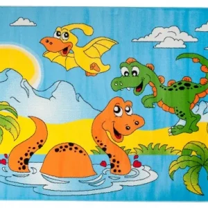 Koberec KINDER A731A modrý - zvířatká Výhodná Nabídka