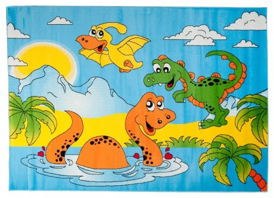 Koberec KINDER A731A modrý - zvířatká Výhodná Nabídka