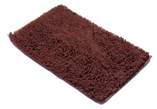 Koupelnový kobereček CHENILLE hnědý CR-342 1PC Přímo Od Výrobce