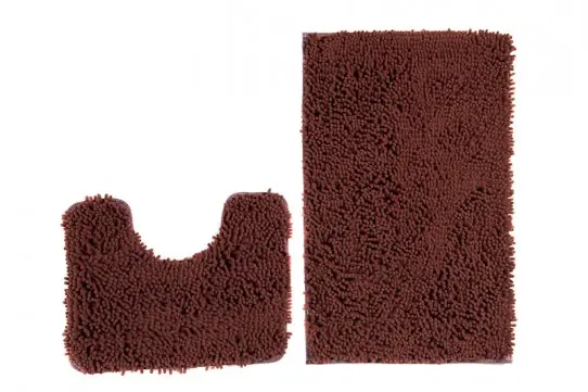 Top Prodej Sada koupelnových koberečků CHENILLE hnědý CR-342 2PC