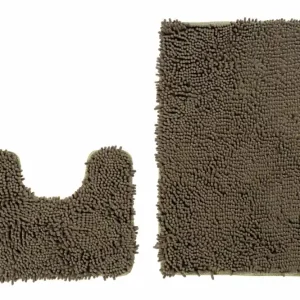 Dokud Zásoby Vydrží Sada koupelnových koberečků CHENILLE zelený CR-347 2PC