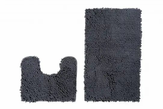 Cenový Hit Sada koupelnových koberečků CHENILLE šedý MSE-37 2PC