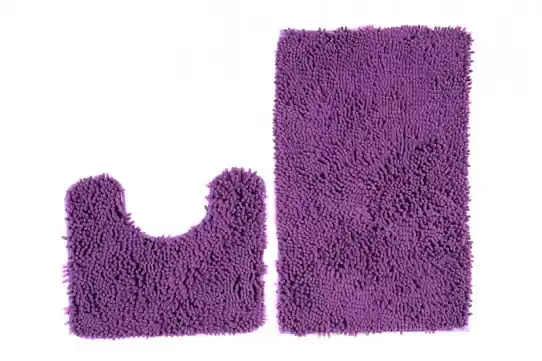 Akce Sada koupelnových koberečků CHENILLE fialový MSE-48 2PC