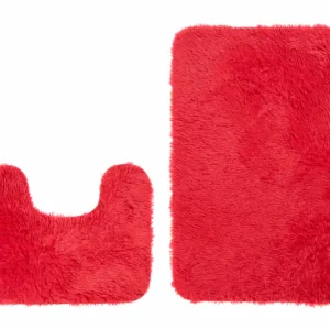 Výprodej Sada koupelnových koberečků SILK ARTS -61 2PC - červená
