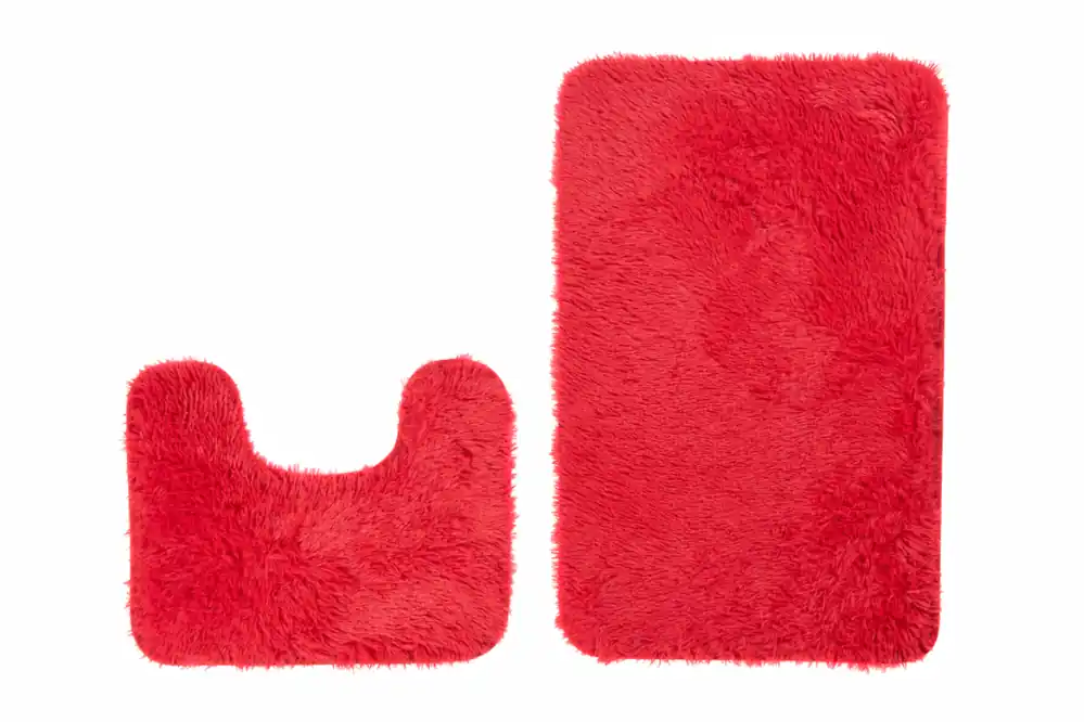 Výprodej Sada koupelnových koberečků SILK ARTS -61 2PC - červená