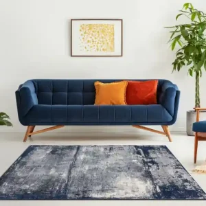 Novinka Koberec SOFT 6151 T73 85 jasně šedý / tmavě nebeský