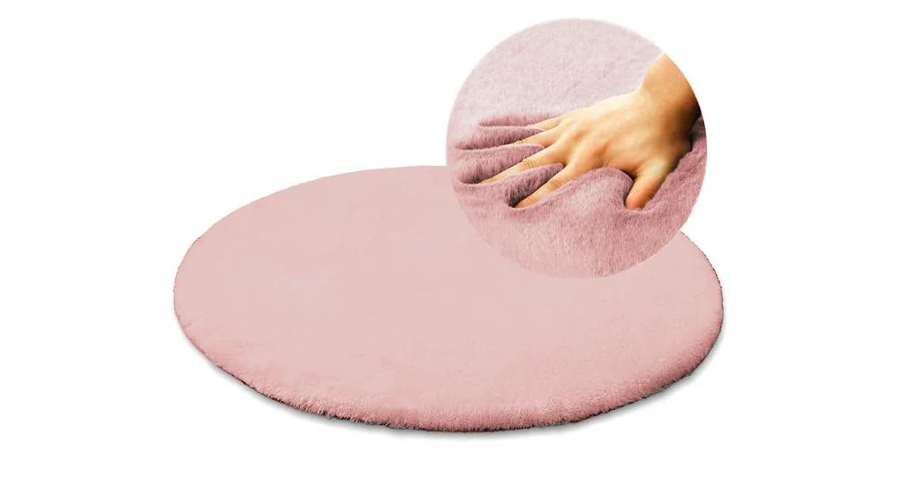 Ověřený Koberec kruh RABBIT dirty pink
