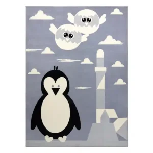 Koberec BCF FLASH Penguin 3997 - tučňák šedý Autentický