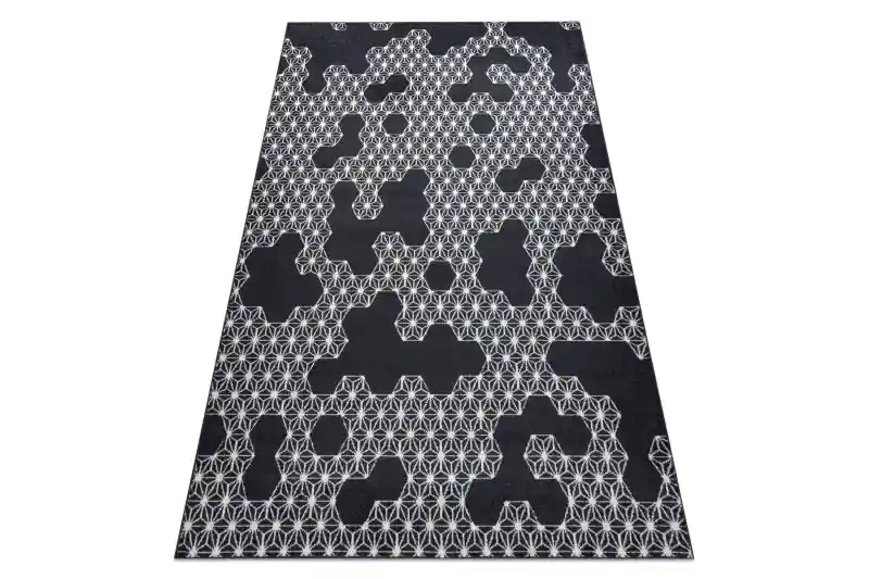 Koberec HEOS 78547 HEKSAGON PUZZLE antracyt / krém Akční Nabídka