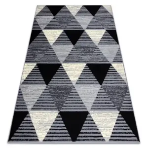 Koberec BCF BASE 3986 Geometric šedý / černý Hit Sezóny