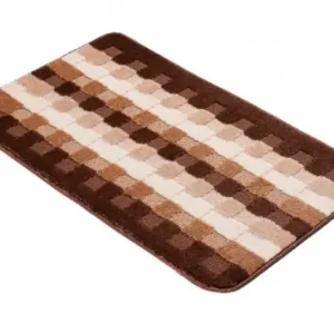Koupelnový kobereček MULTI A5015 hnědý CAMEL šachy Koupit Online