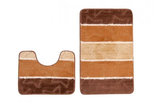 Sada koupelnových koberečků MULTI B5015 CAMEL hvězdy- hnědý Odeslání Ihned