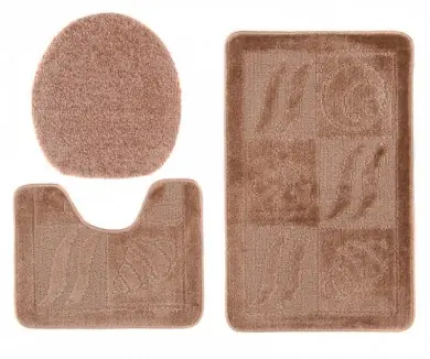 Sada koupelnových koberečků MONO 1107 camel 3305 3PC BANAN Víkendová Akce