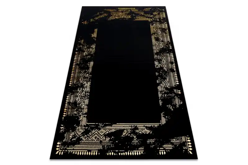Koberec GLOSS 408C 86 Glamour - černý, zlatý Ověřený