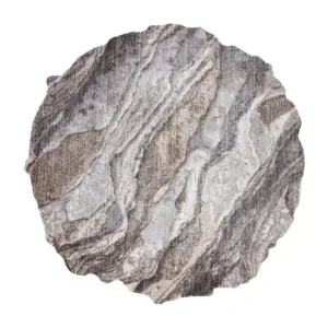 Aktuální Koberec TINE 75313C Skála, kámen - tmavě šedý / světle šedý