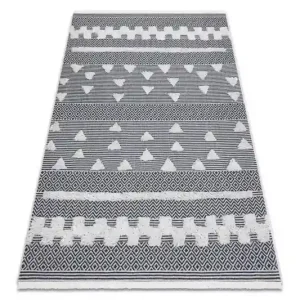 Pouze Dnes Koberec EKO SIZAL MOROC geometrický 22321 - krém / šedý