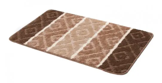 Koupelnový kobereček MULTI A5132 Romby camel, hnědý Odeslání Ihned