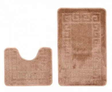 Sada koupelnových koberečků MONO 1030 camel 3305 2PC řecký Časově Omezené