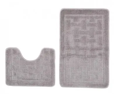 Sada koupelnových koberečků MONO 1039 šedý 6213 2PC KRATKA Omezená Nabídka