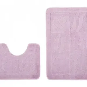 Zlevněný Sada koupelnových koberečků MONO 1107 fialový 6071 2PC BANAN