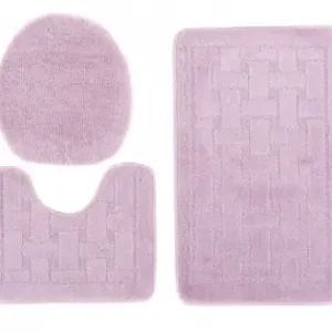 Autentický Sada koupelnových koberečků MONO 1039 šeřík 6071 3PC KRATKA