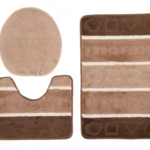 Akce Sada koupelnových koberečků MULTI C5015 hnědý CAMEL FIGURY