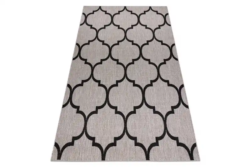 Must-Have Koberec SIZAL FLOORLUX 20608 stříbrný / černý