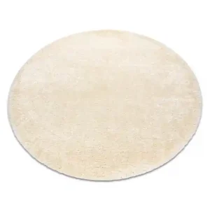 Koberec FLUFFY kruh shaggy krém Cenově Výhodný