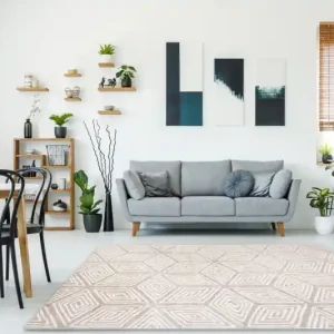 Koberec MEFE B403 Kostka geometrický 3D - krém / béž Tovární Cena