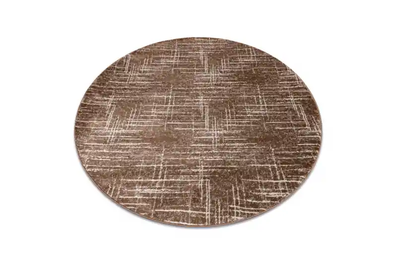 Koberec MEFE kruh 9401 Linie vintage - béž / hnědý Pouze Dnes