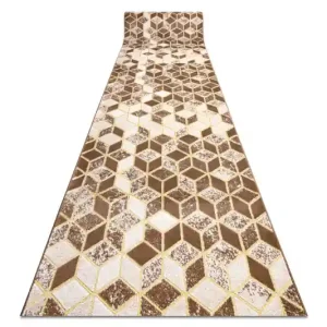 Běhoun MEFE B400 Kostka, geometrický 3D - béžový Odeslání Ihned