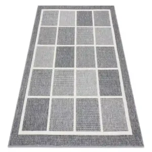 Bezpečná Platba Koberec SPRING 20426332 čtverce, ramka - šedý