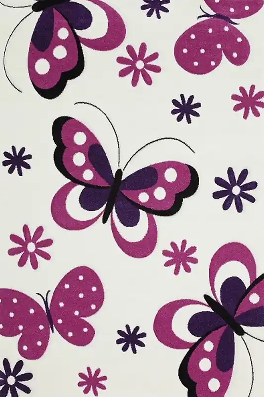 Zlevněný Koberec DIAMOND KIDS CRYSTAL BUTTERFLY