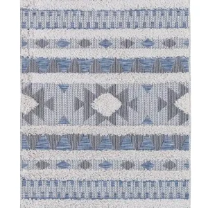 Koberec NAVAJO DENIM 3D modrý Ihned K Objednání