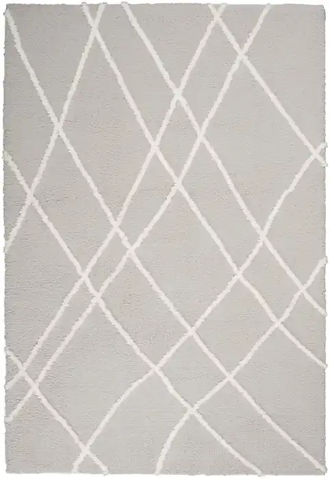 Aktuální Koberec FEATHER SOFT 2 - šedý / sloní kost