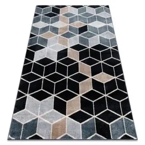 Koberec POLI 9139 Cube kostka 3D černý / šedý Odeslání Ihned