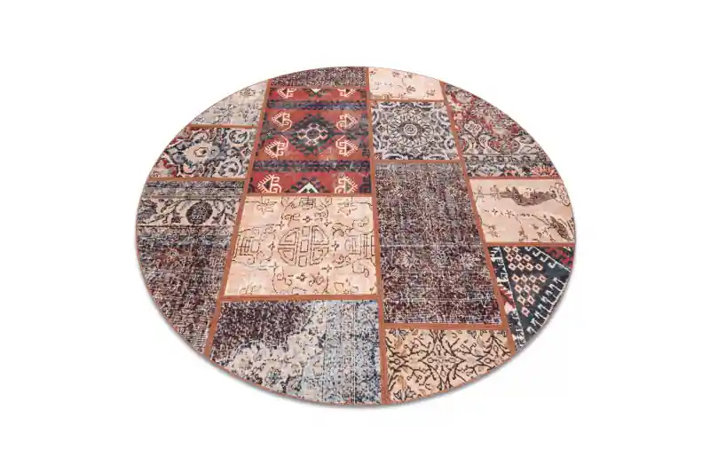 Bezpečná Platba Koberec ANTIKA Ancient Rust patchwork terakota