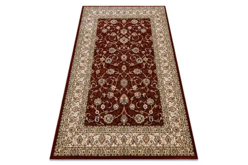 Koberec JADE 45014/330 Ramka, květiny červený / béžový Výhodná Nabídka