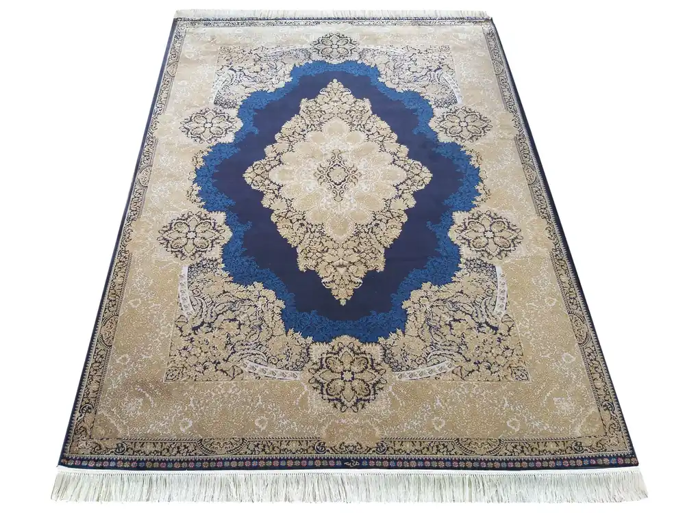 Poslední Šance Koberec Exkluzivní Qum Silk 02 modrý