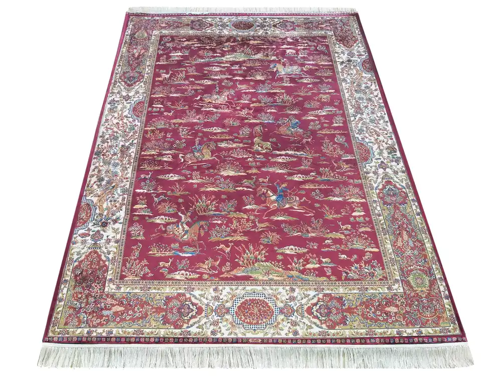 Výprodej Koberec Exkluzivní Qum Silk 10 červený