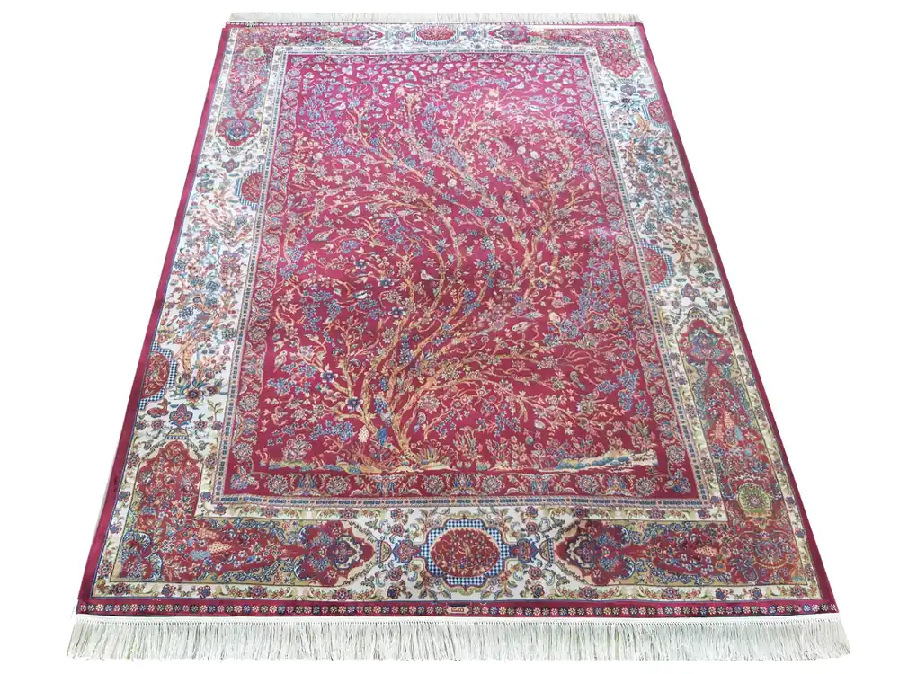Víkendová Akce Koberec Exkluzivní Qum Silk 11 červený