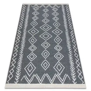 Koberec TWIN 23000 Boho, romby antracit / krém Must-Have