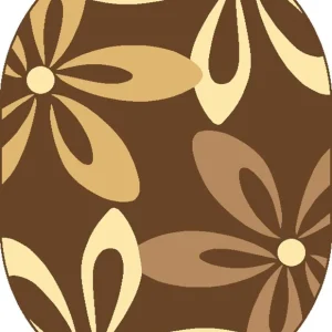 Koberec COCOA hnědý ovál Koupit Online