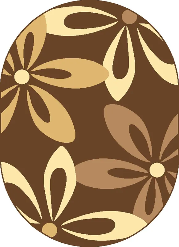 Koberec COCOA hnědý ovál Koupit Online