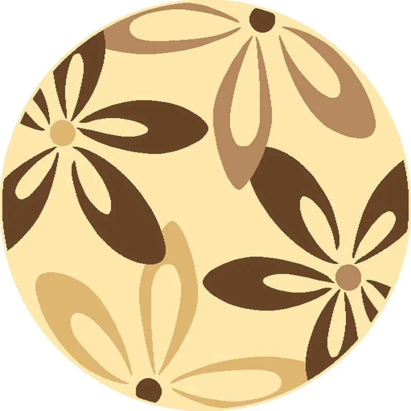 Koberec COCOA krémový kruh Zlevněný
