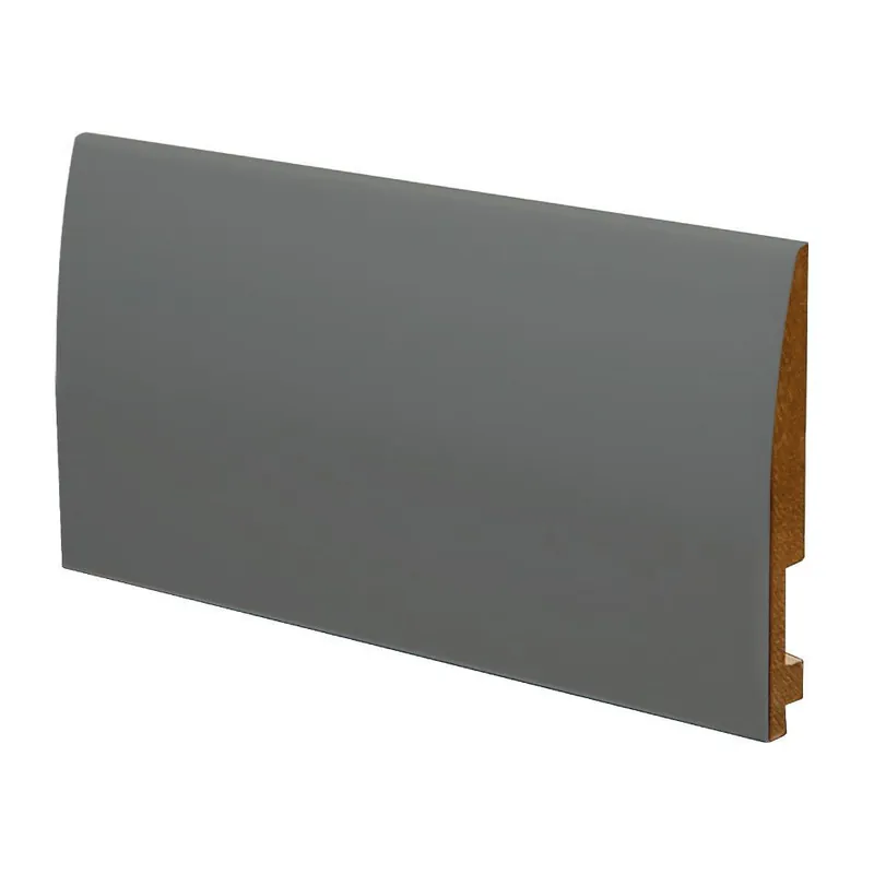 Soklová lišta MDF PRESTIGE DECOR L 15/5 tmavě šedá 250 cm Expresní Doručení